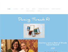 Tablet Screenshot of dancingthreadsri.com